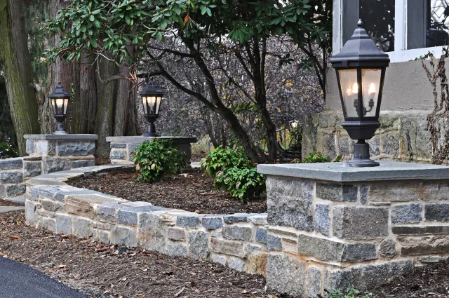 WildWorks stone terrace and garden construction